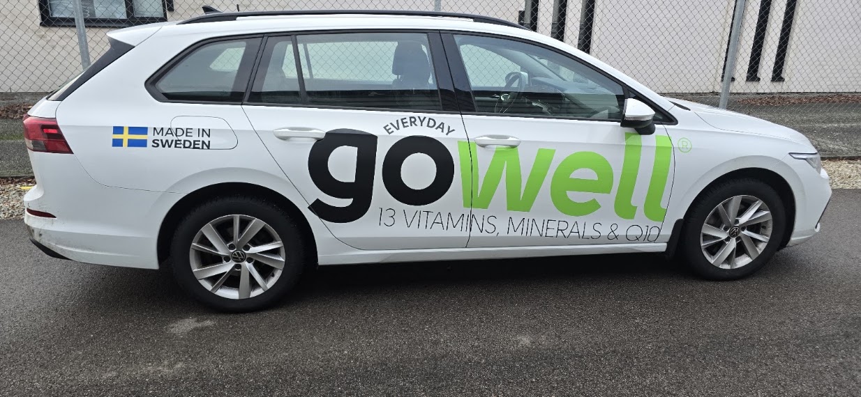Företagslogga på bilen